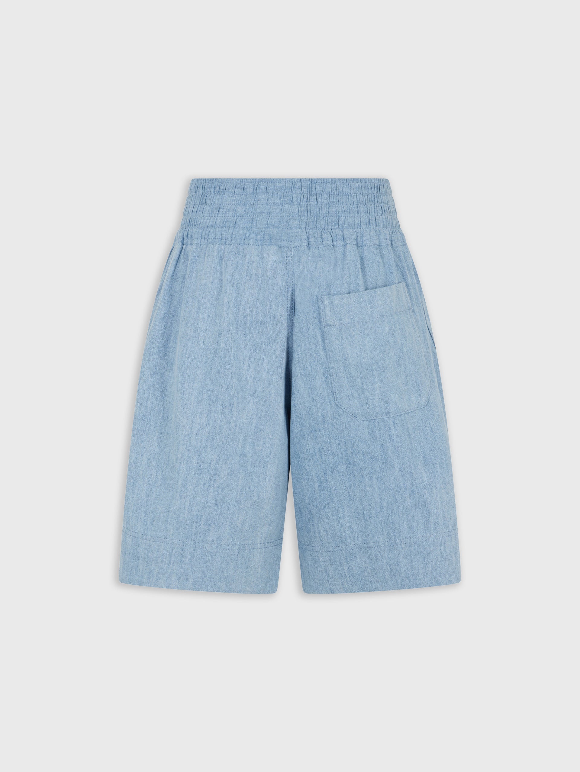 LIGHT BLUE BERMUDA SHORTS IN DENIM - 7