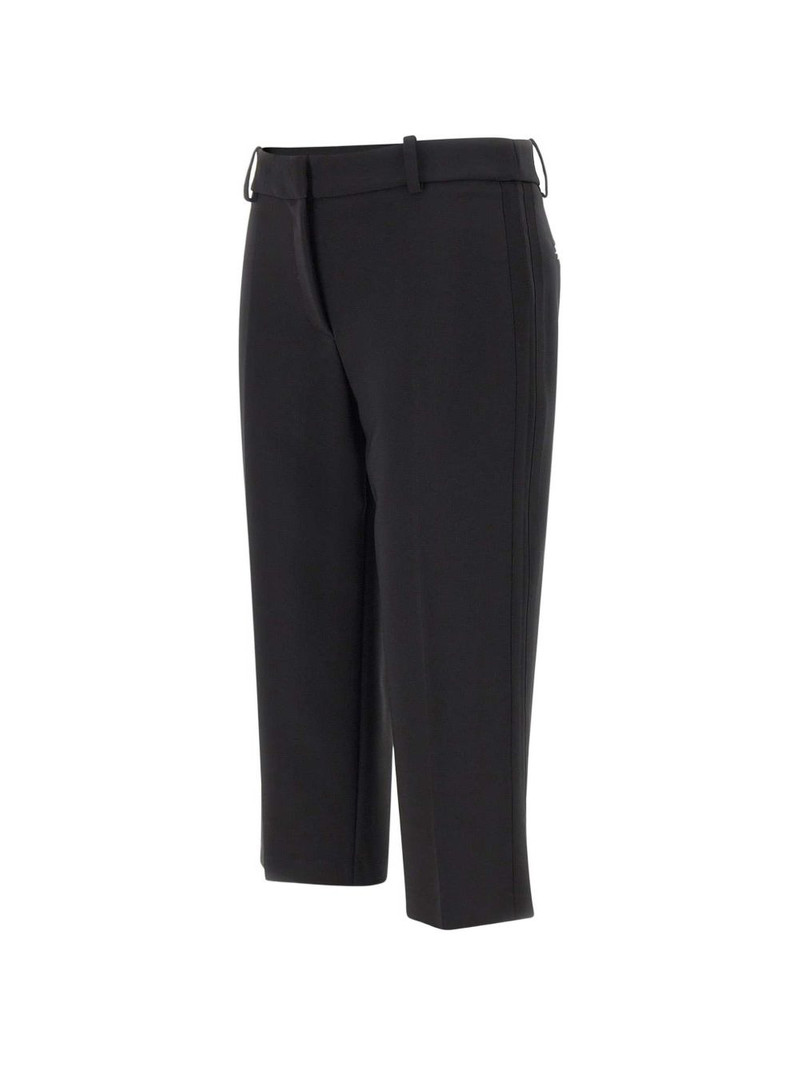 satin-bands tailored cropped trousers 7