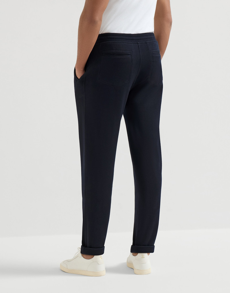 Cashmere and silk French terry trousers 3