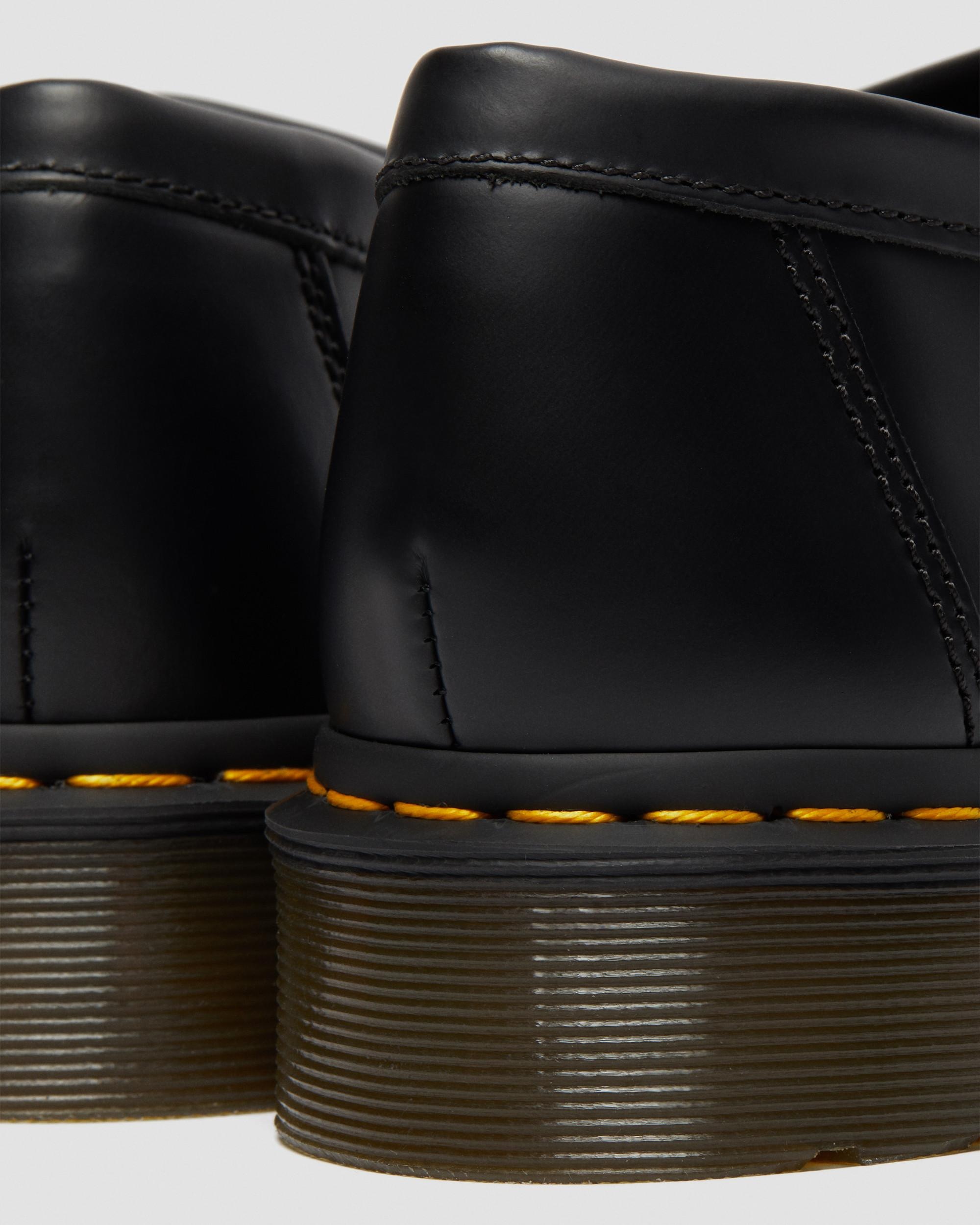 Adrian Yellow Stitch Leather Tassel Loafers - 4