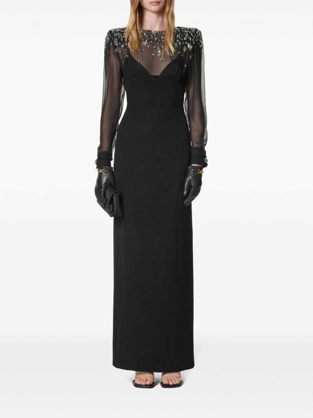 crystal-embellished maxi dress - 2