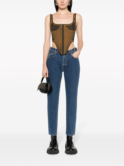 Vivienne Westwood monogram-print tapered jeans outlook