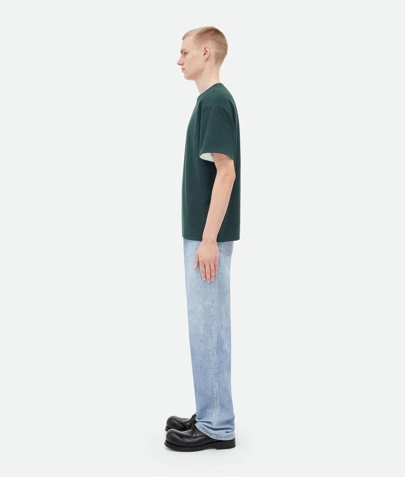 Bottega Veneta Relaxed Fit Double Layer Cotton T-Shirt outlook