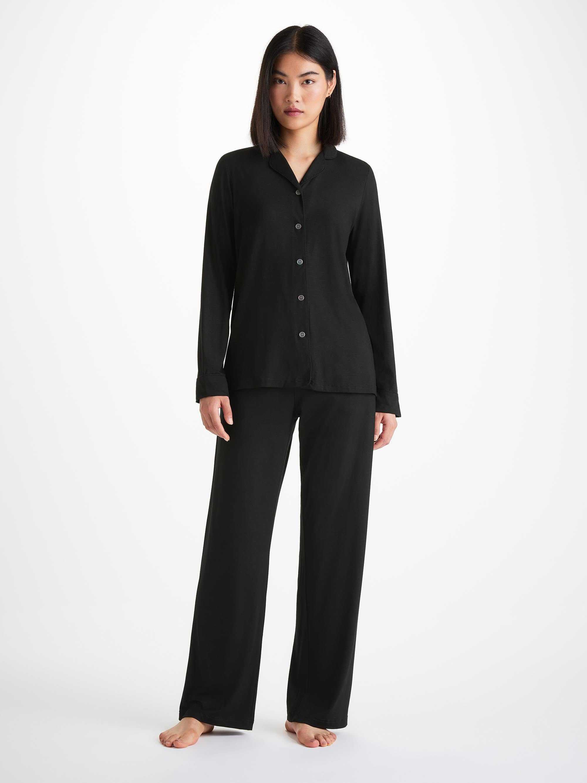 Women's Pajamas Lara Micro Modal Stretch Black - 2