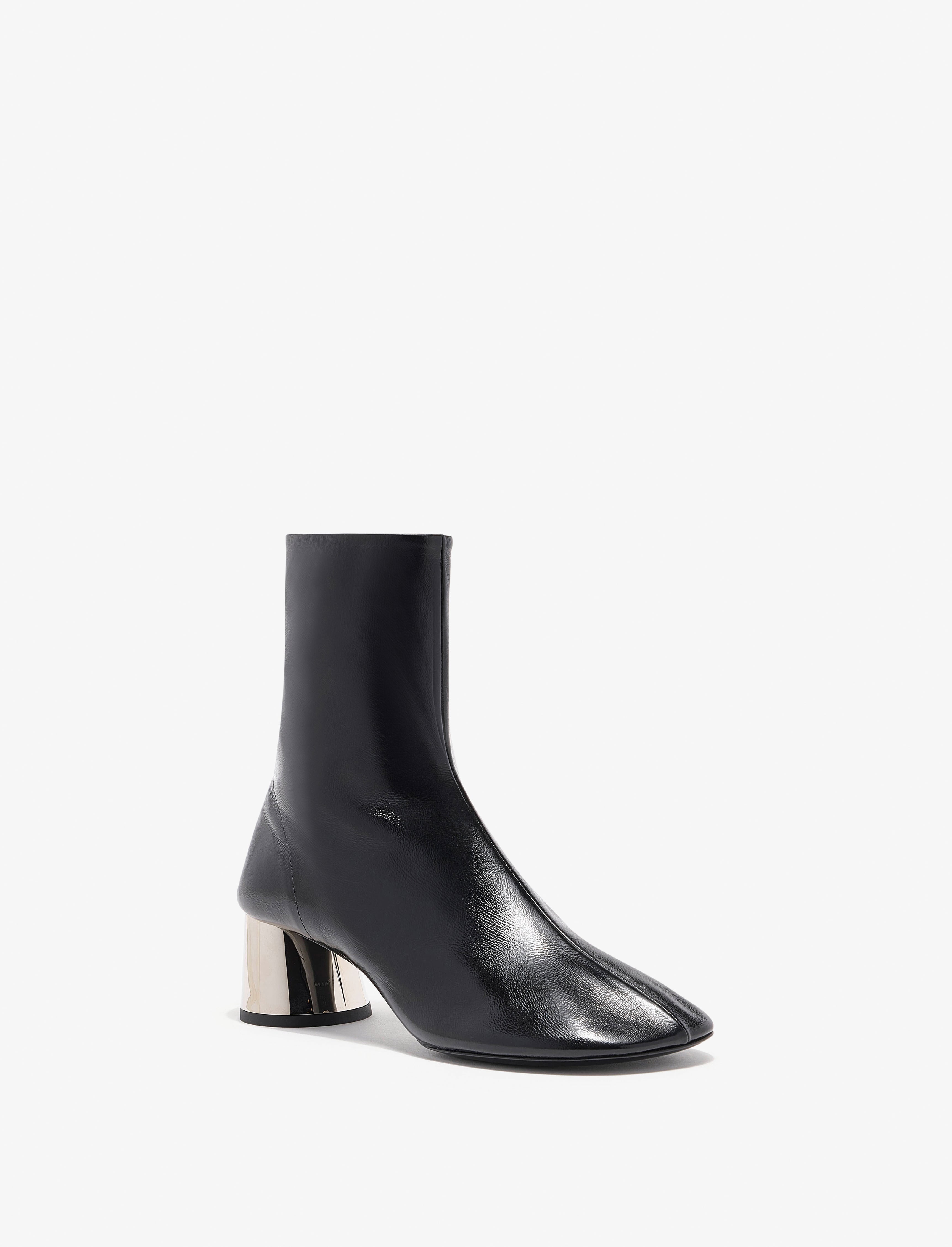 Glove Ankle Boots in Slick Nappa - 2
