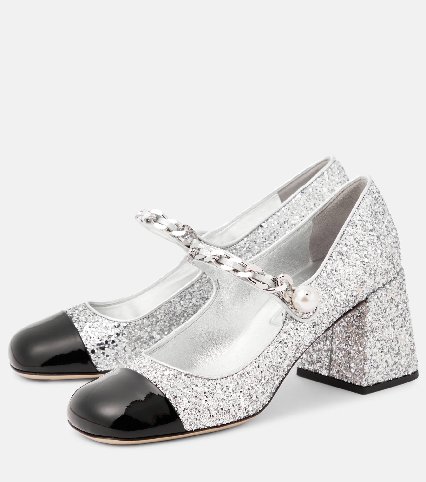 Glitter Mary Jane pumps - 5