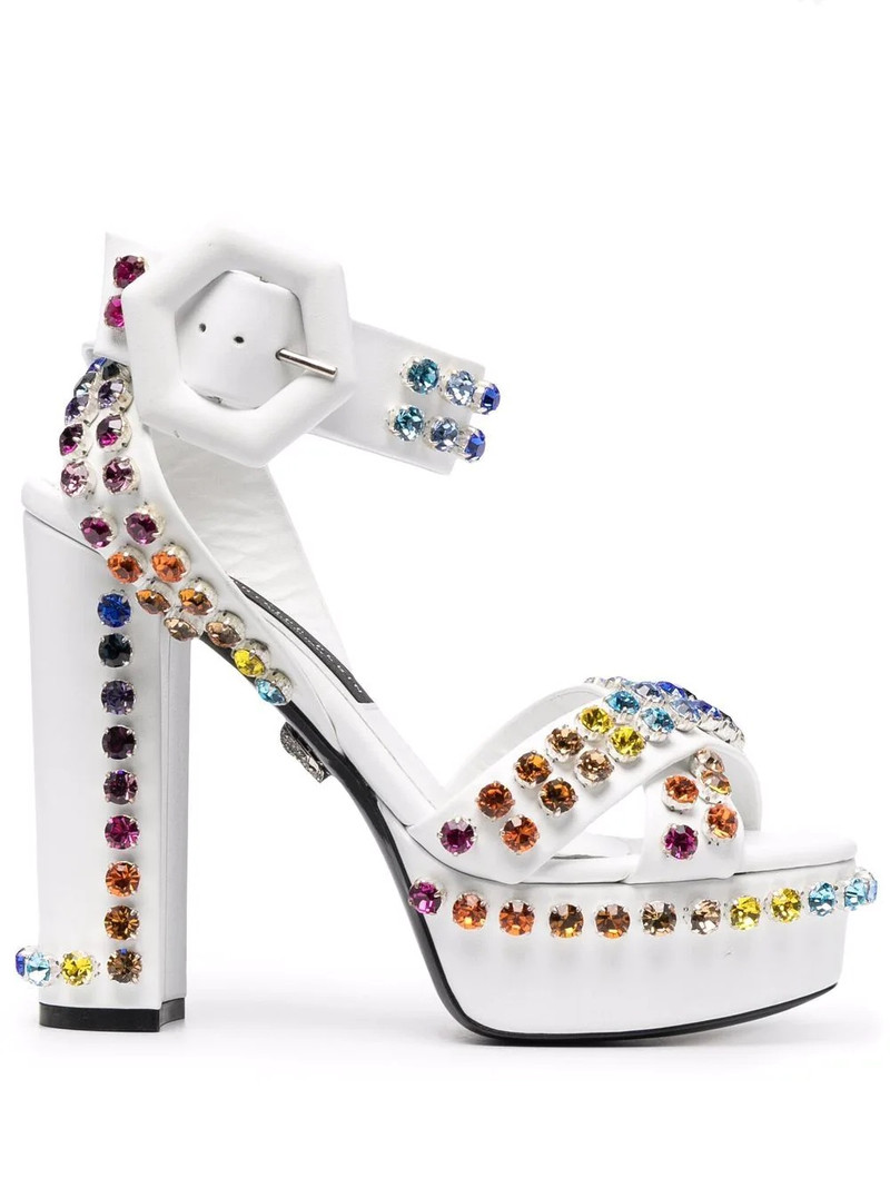 crystal-embellished sandals 1