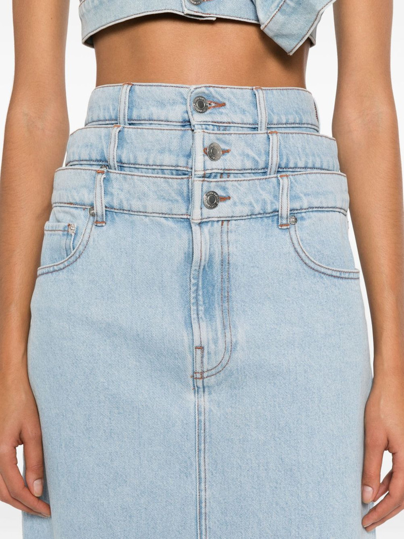 triple layer denim skirt 5