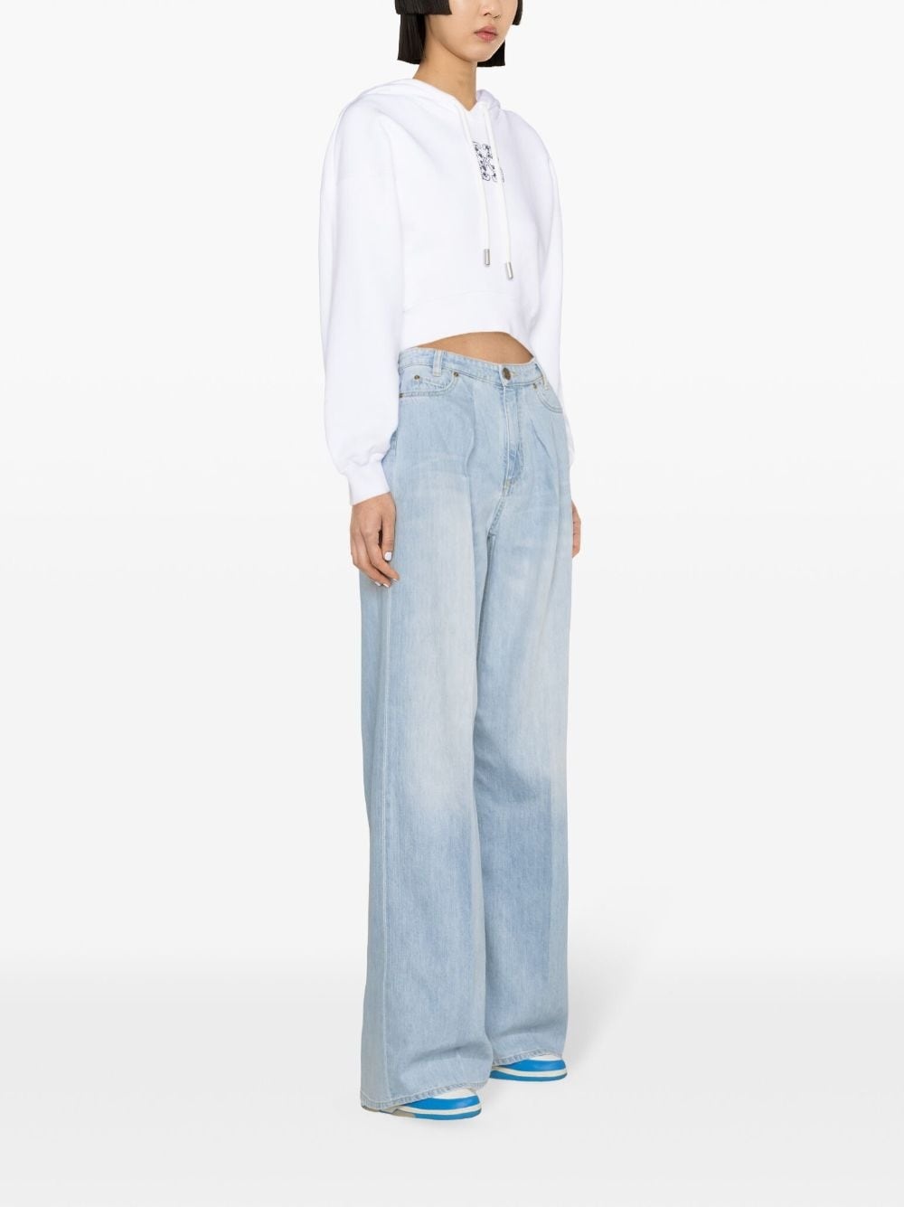 Arrows-embellished cropped hoodie - 5