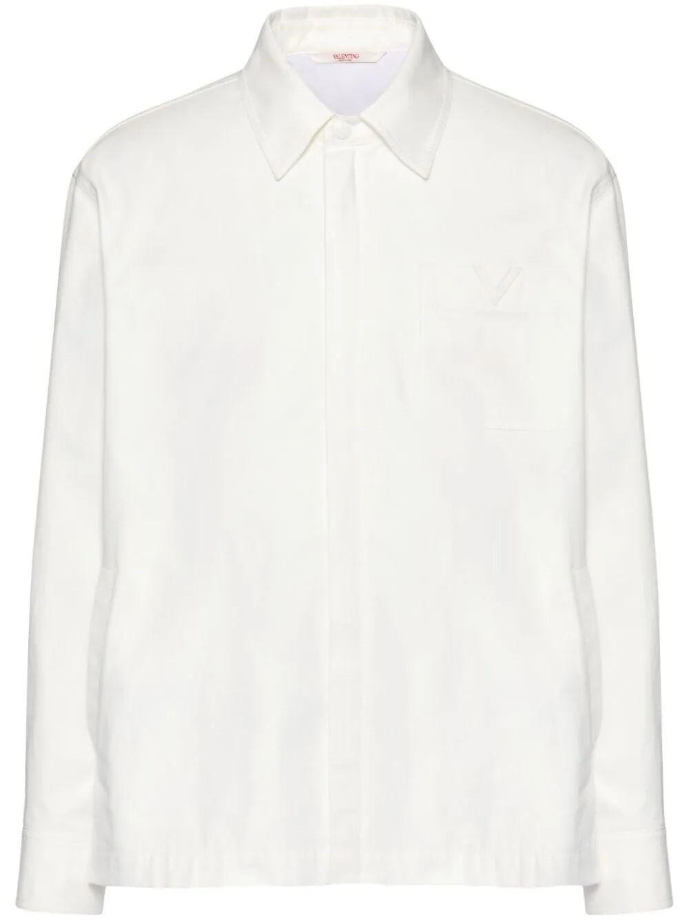 `V Detail` Padded Shirt - 1