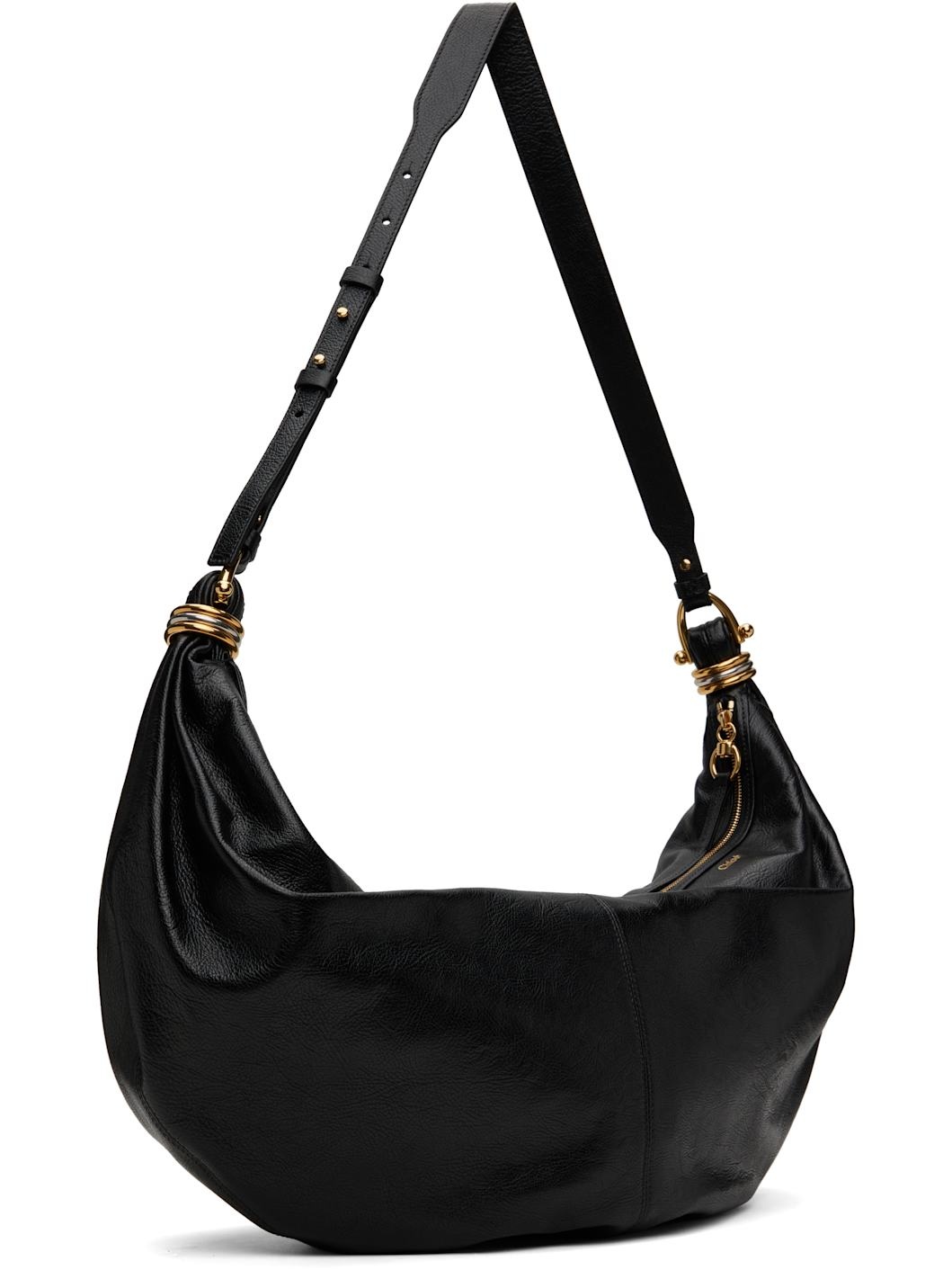 Black Large Bracelet Bag - 2