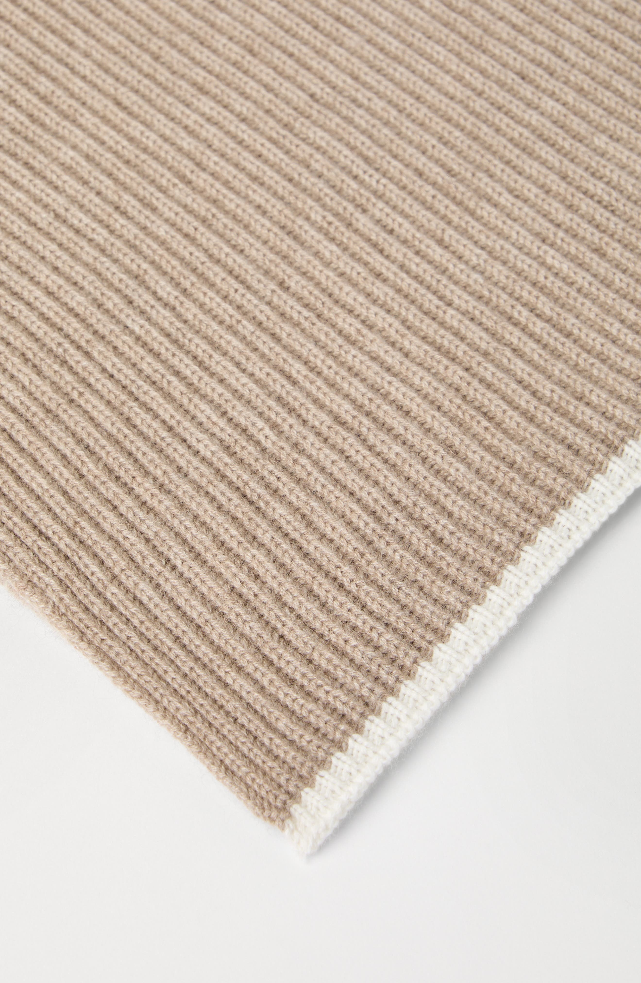 Brunello Cucinelli Knit scarf in Light Brown at Nordstrom - 3