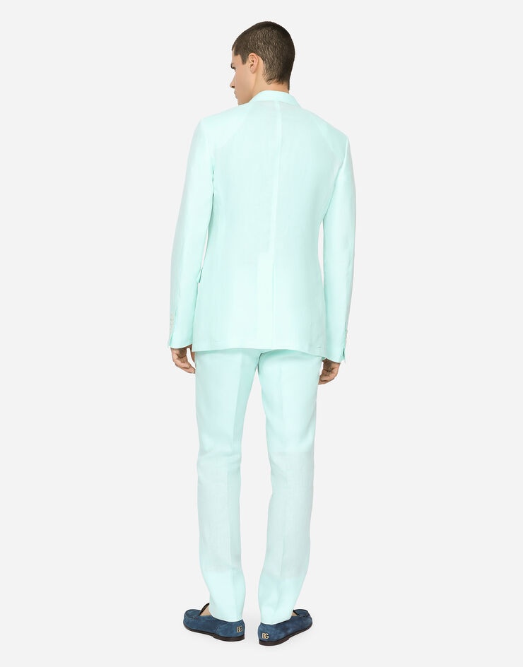 Double-breasted linen Sicilia-fit suit - 3