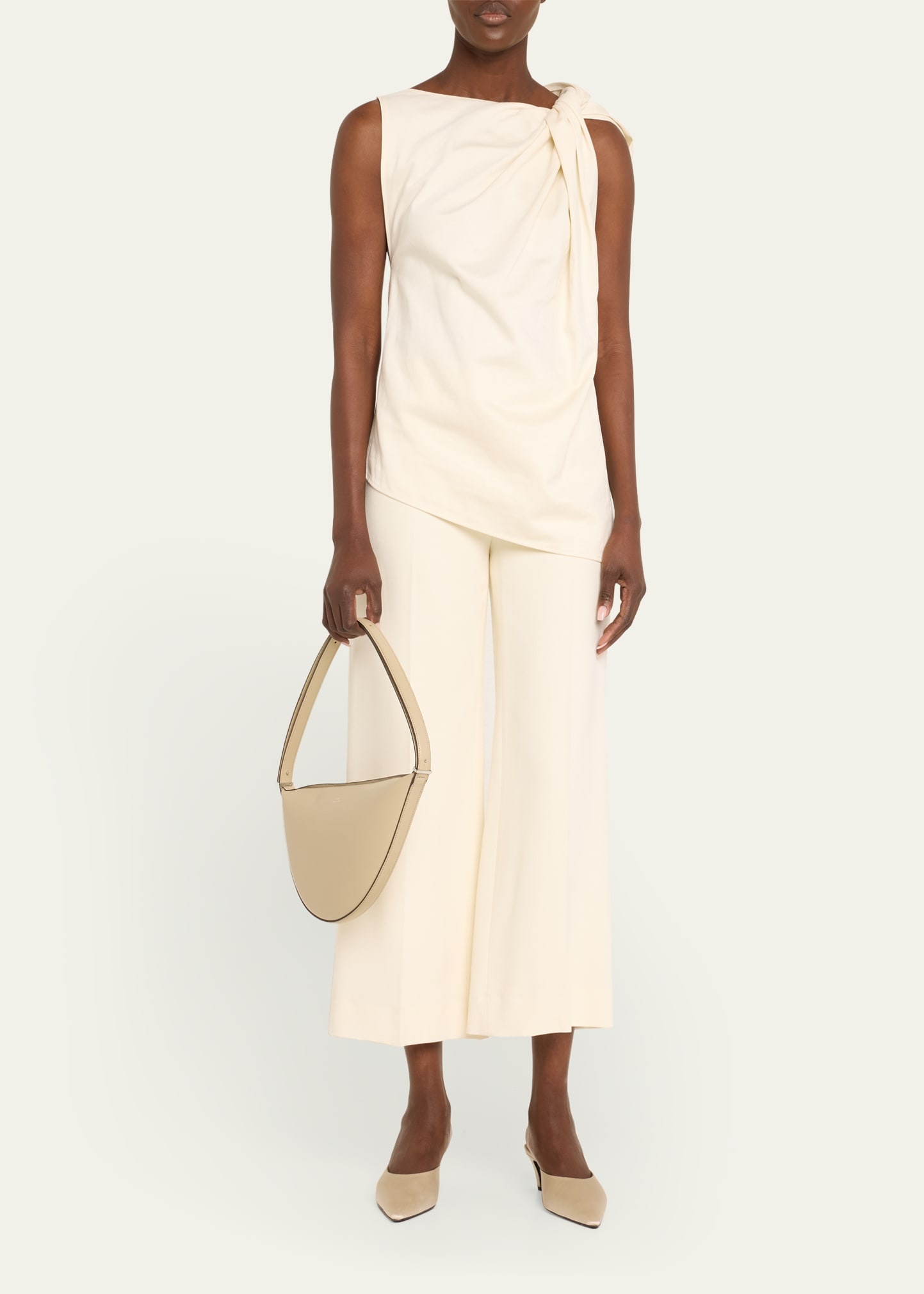 Scoop Zip Leather Shoulder Bag - 5