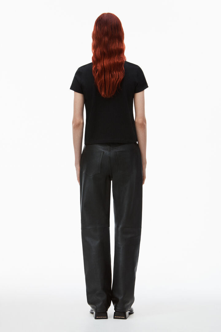 Shrunken Tee In High Twist Jersey - 3