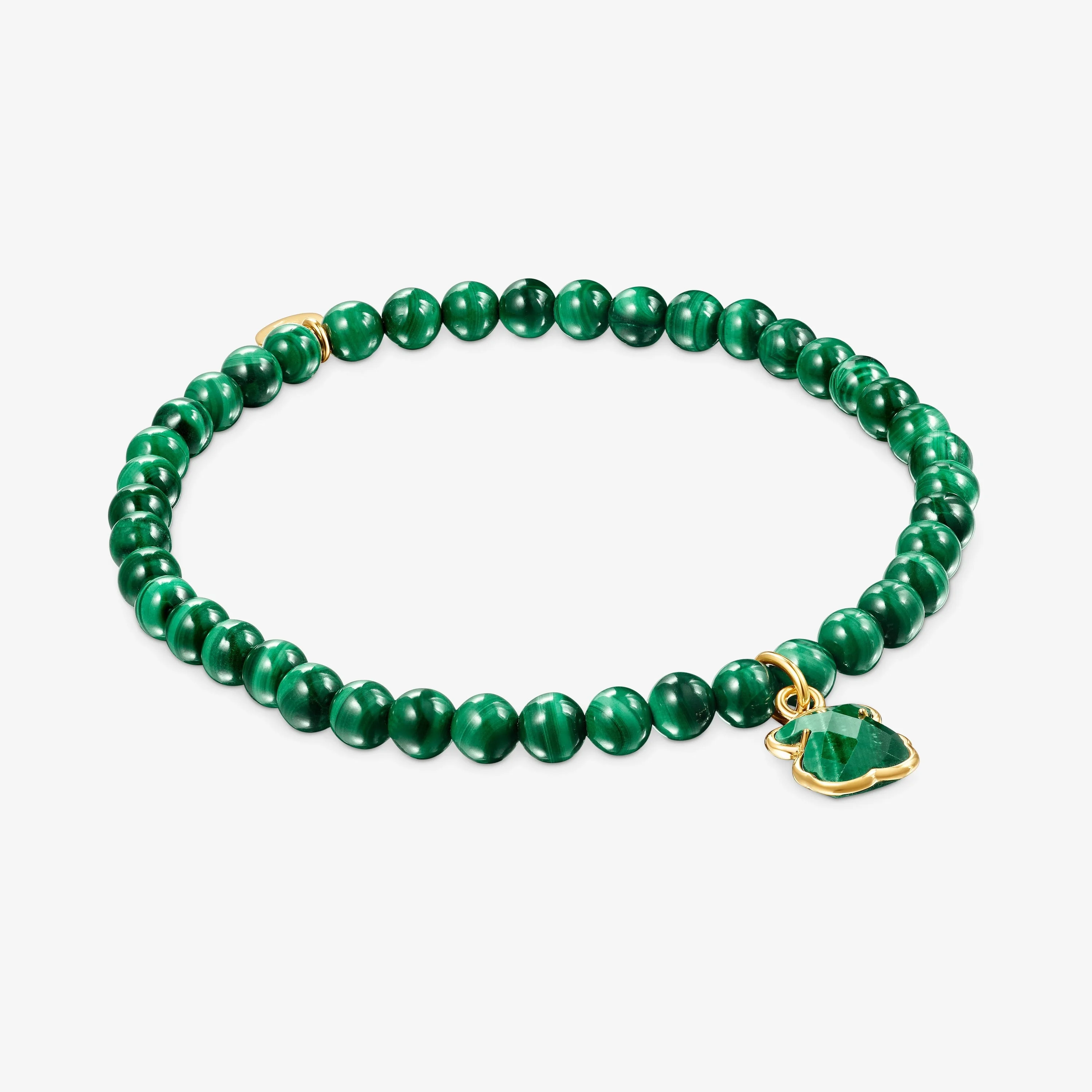 18K gold vermeil and Malachite Icon Color Bracelet - 1