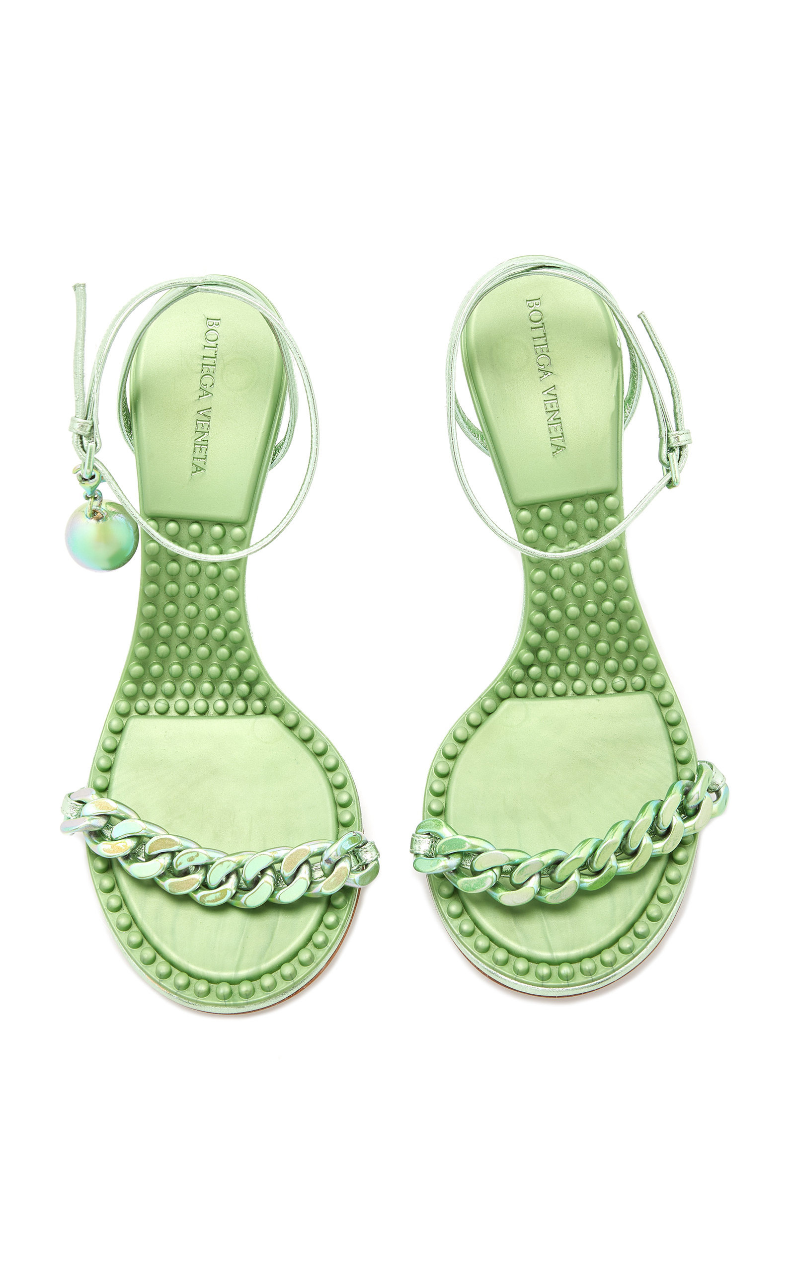 Dot Lounge Metallized Sandals green - 4