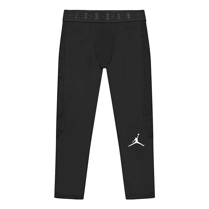 Men's Air Jordan Dri-FIT Moisture Conduction Quick Dry Elastic Tight Gym Pants/Trousers/Joggers Blac - 1