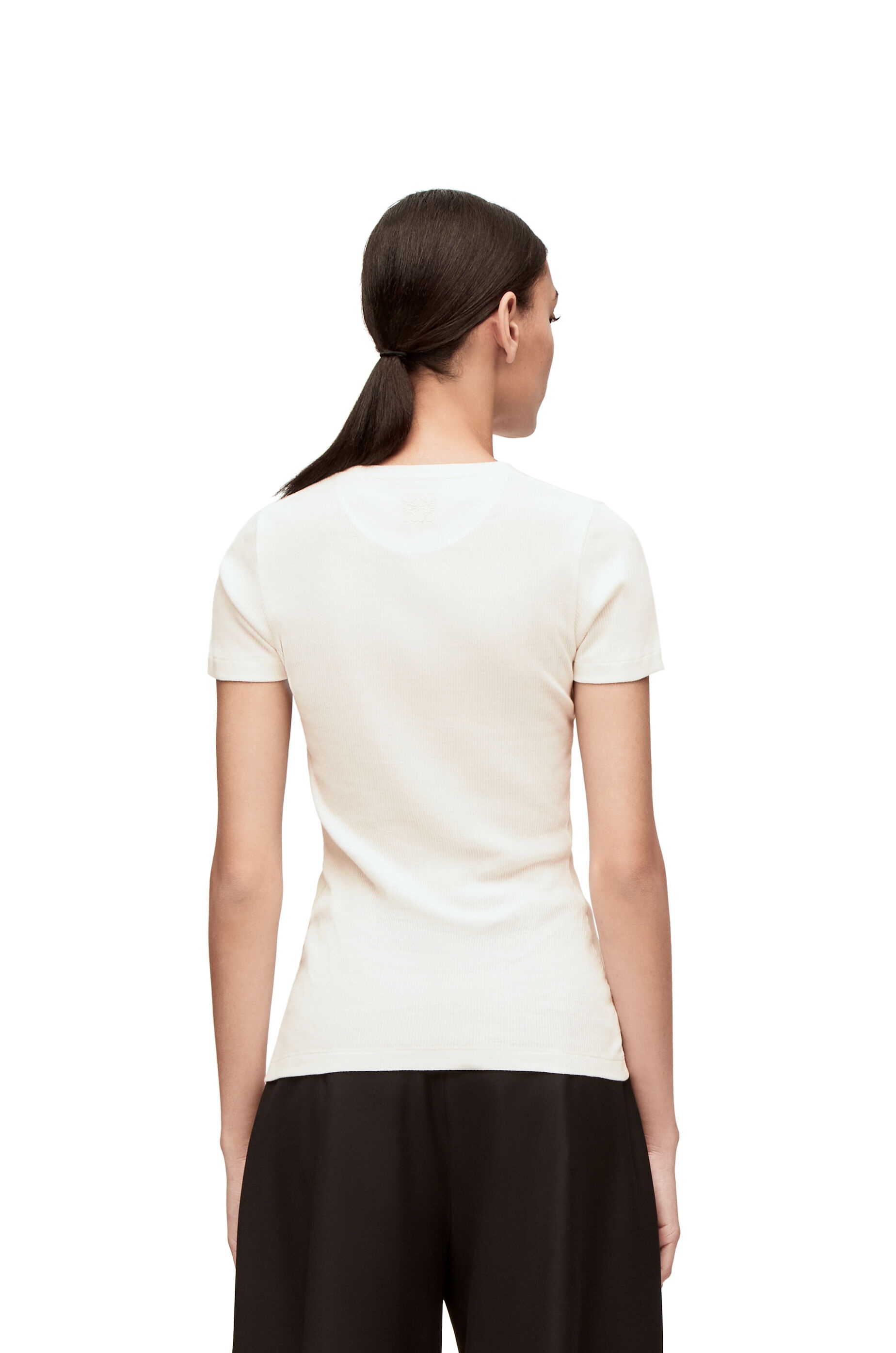 Anthurium top in  ribbed cotton jersey - 4