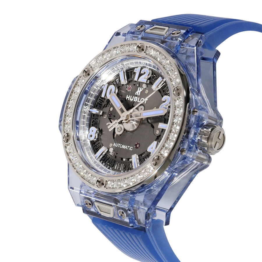 Pre-owned Hublot Big Bang One Click Diamond Skeleton Dial Ladies Watch 465.JL.4802.RT.1204 - 2
