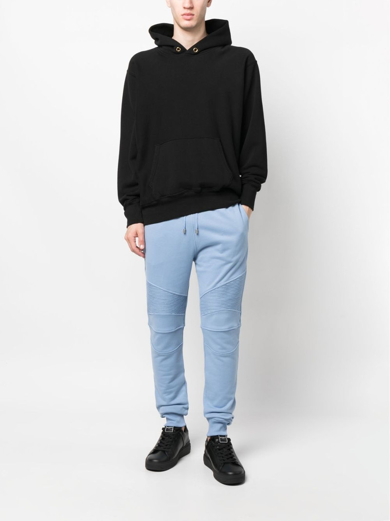 Balmain elastic-waist cotton sweat pants outlook
