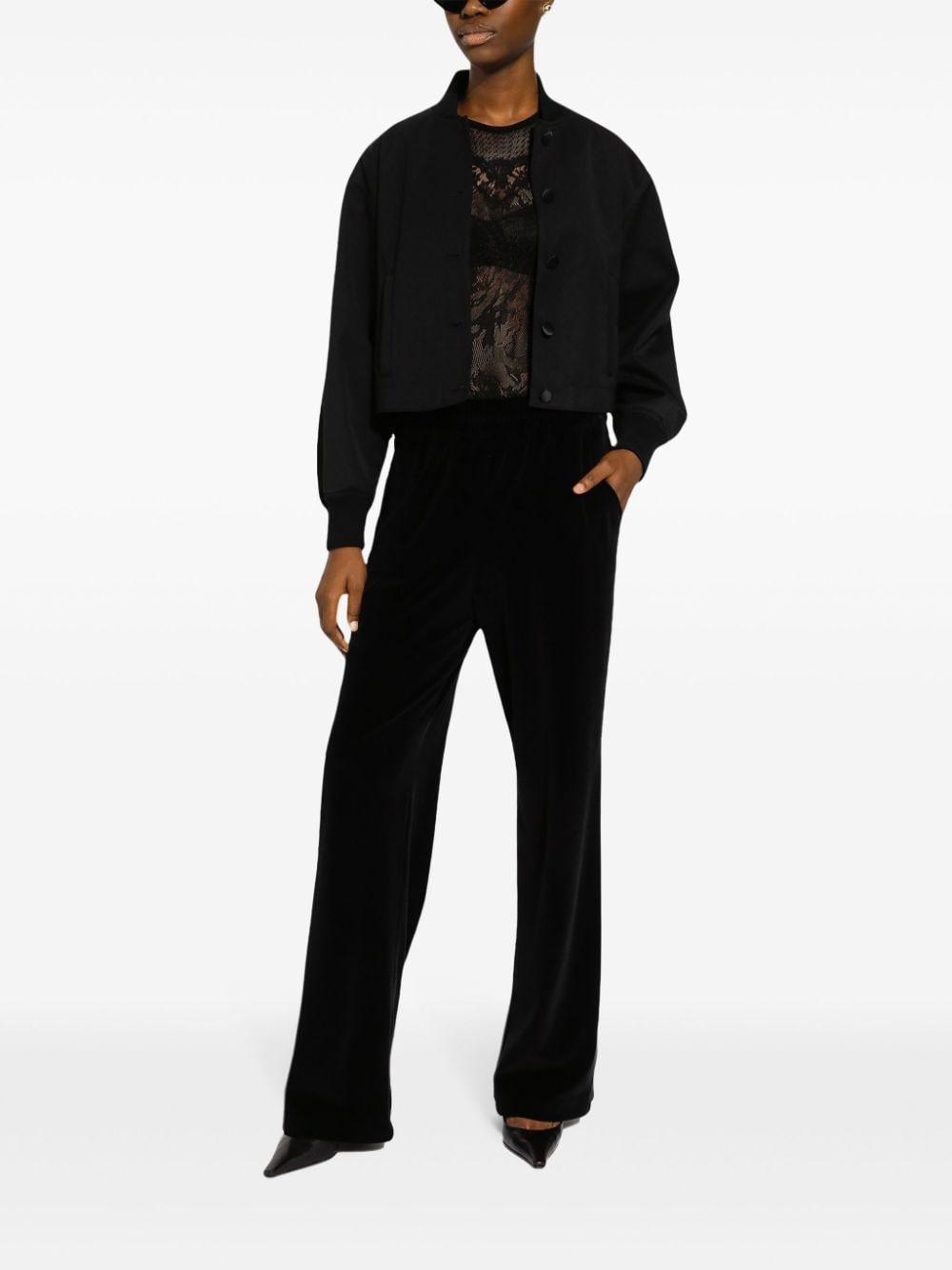 buttoned long sleeve winbreaker - 2