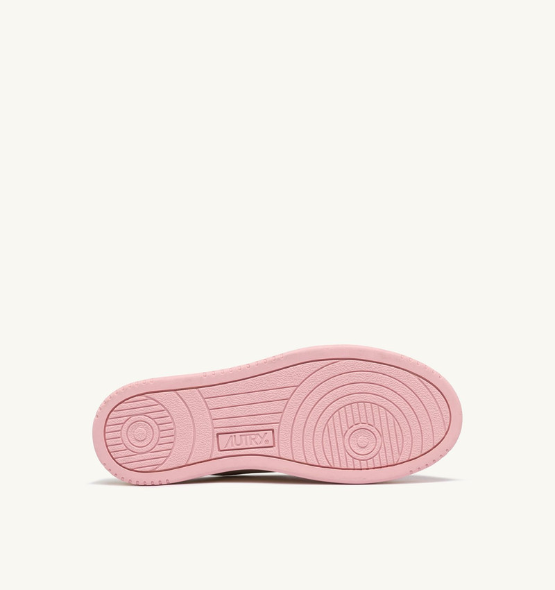 MEDALIST MULE SNEAKERS IN WHITE AND BLUSHING BRIDE LEATHER 4