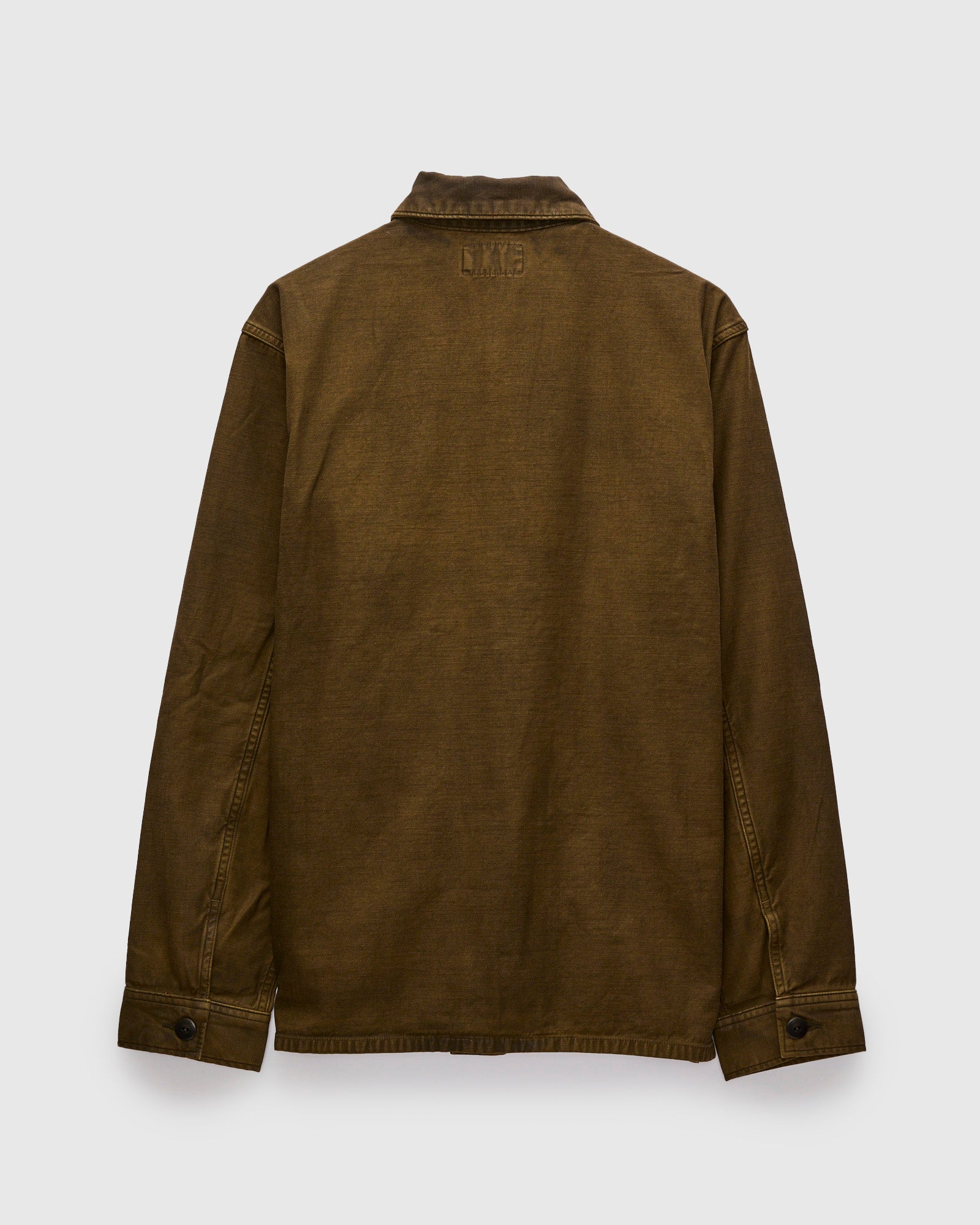 Asher Overshirt in Washed Brown - 2