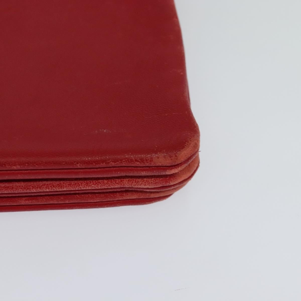 CELINE Trio Small Shoulder Bag Leather Red Gold - 14