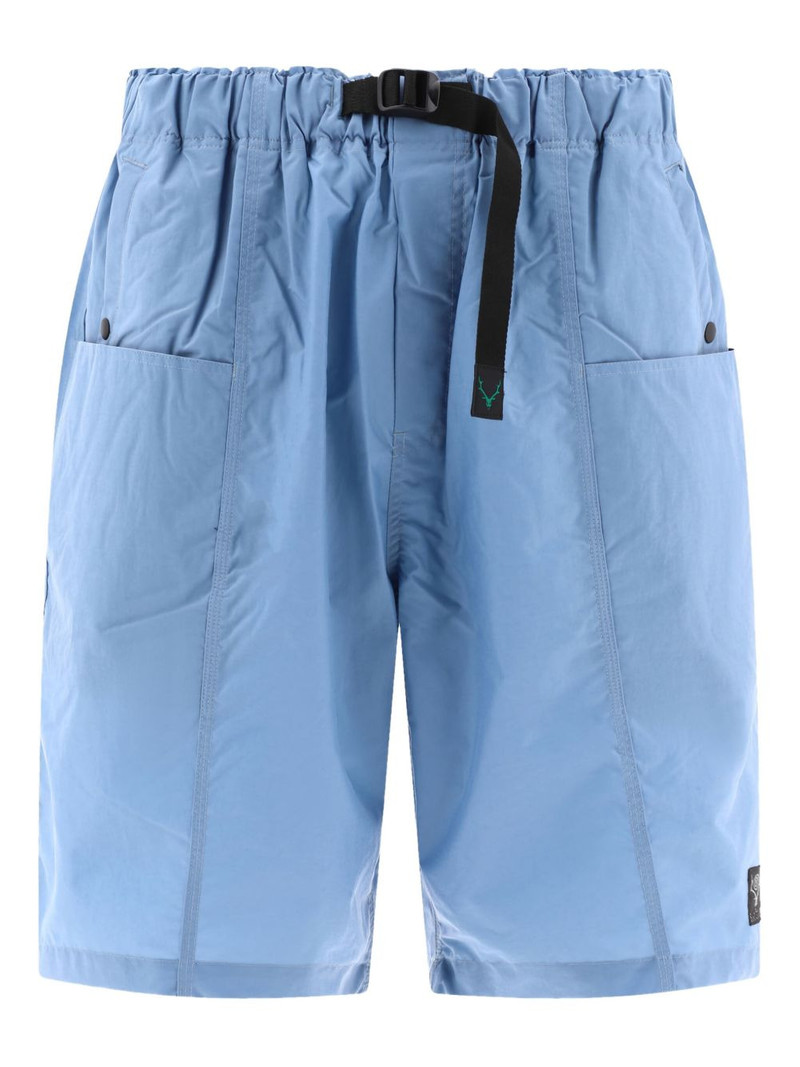 belted patch-pocket shorts 1