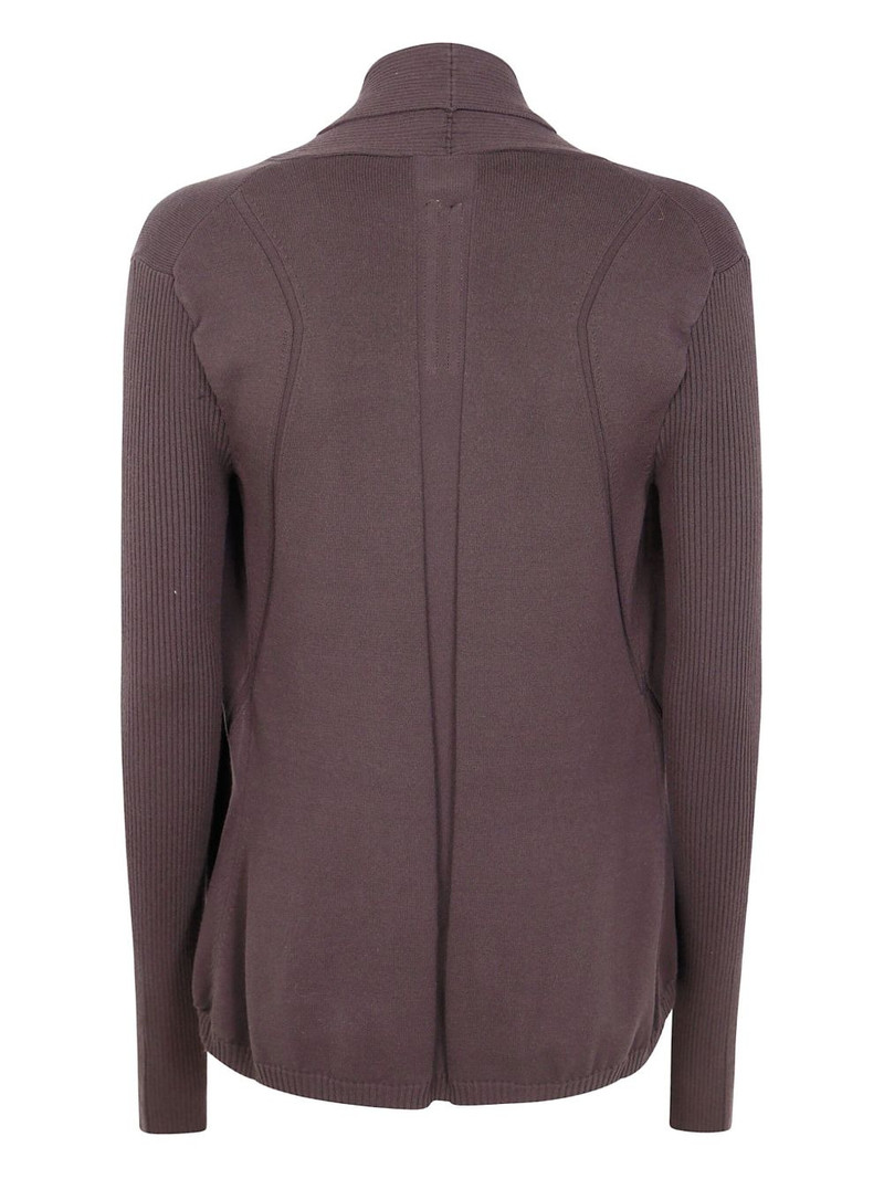 Rick Owens ribbed open-front cardigan outlook