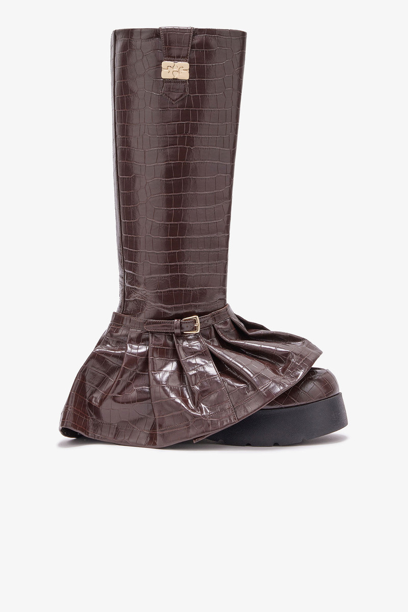KAT HIGH BOOTS IN CROCO 1