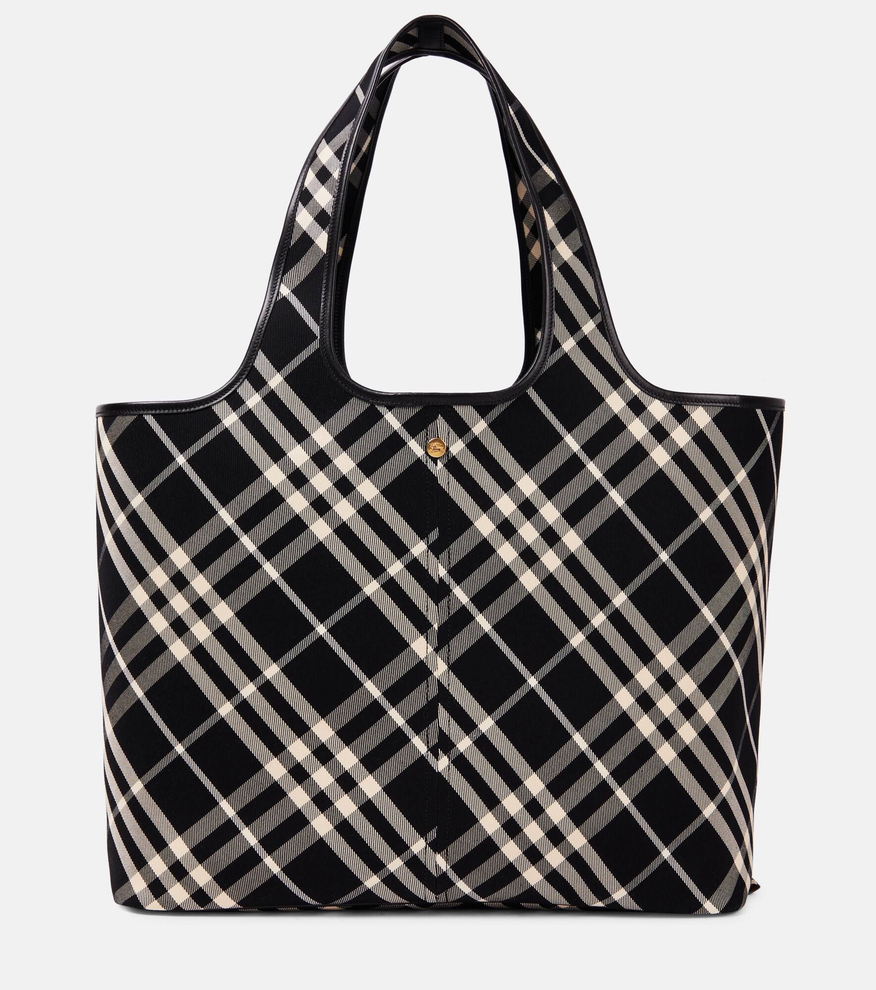 トートバッグ BURBERRY MEDIUM CHECK TOTE 0400018710935_DARKBIRCHBROWN?