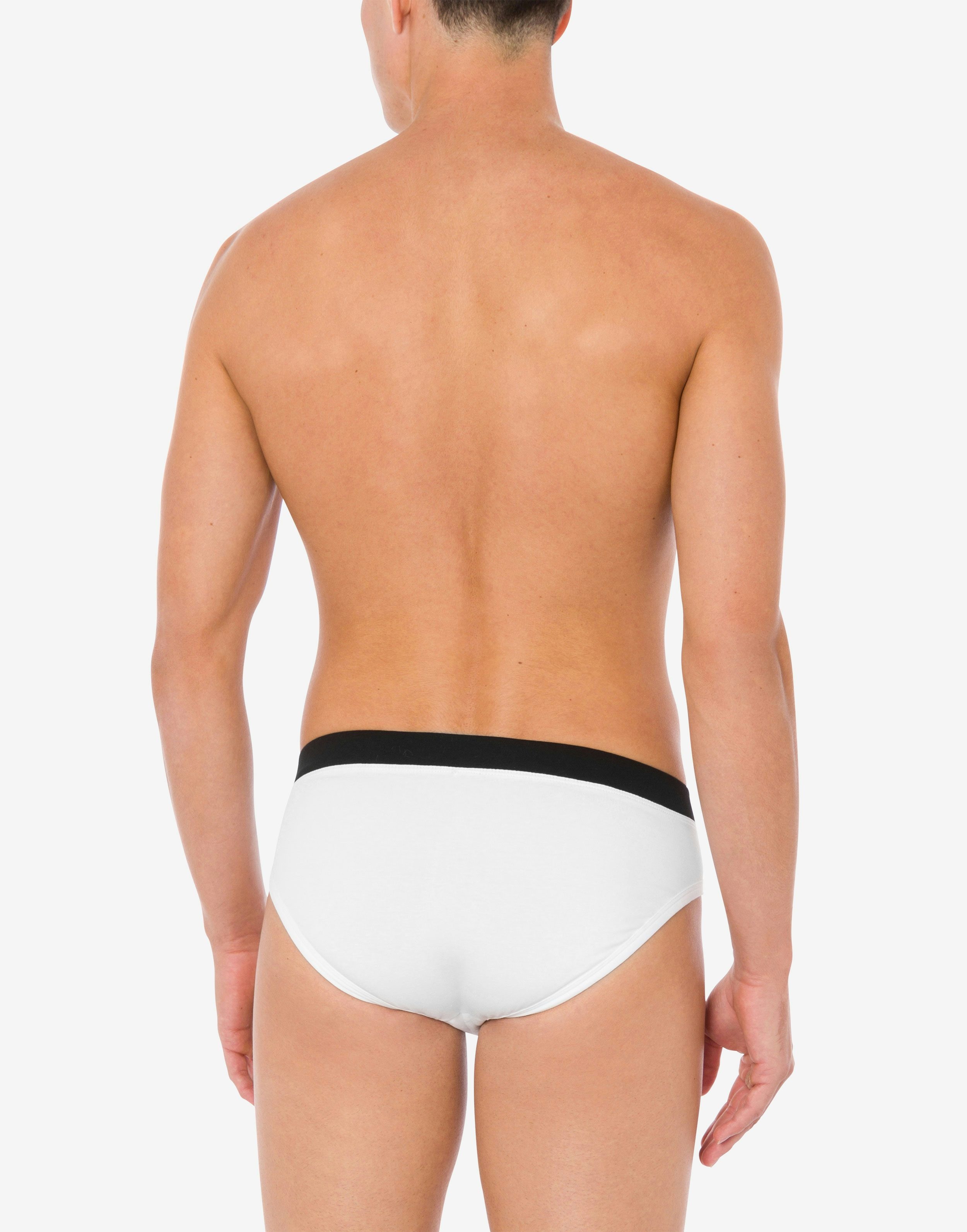 STRETCH JERSEY SLIP WITH LOGO LABEL - 3