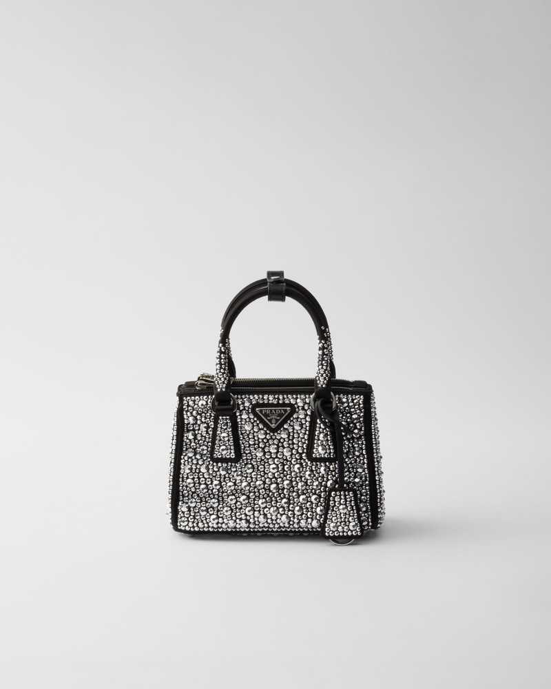 Prada Galleria satin micro-bag with decorations 1