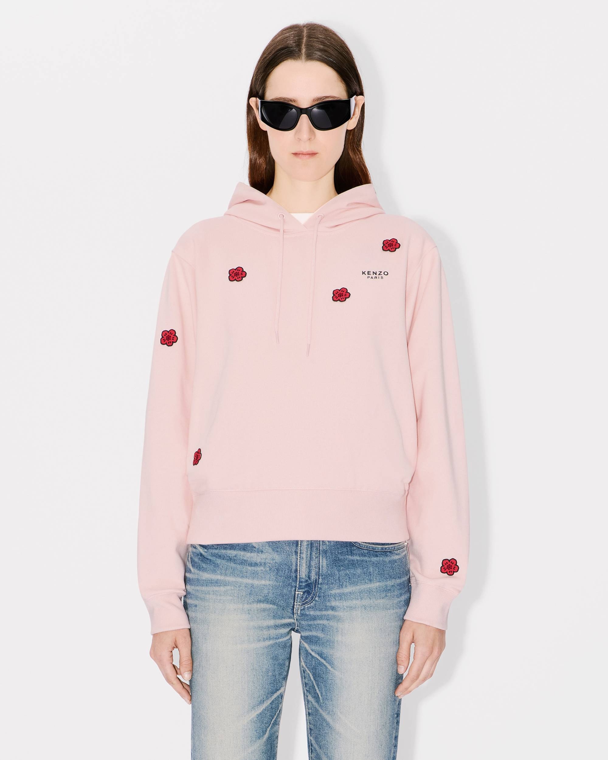 'Boke Flower' classic embroidered hoodie - 3