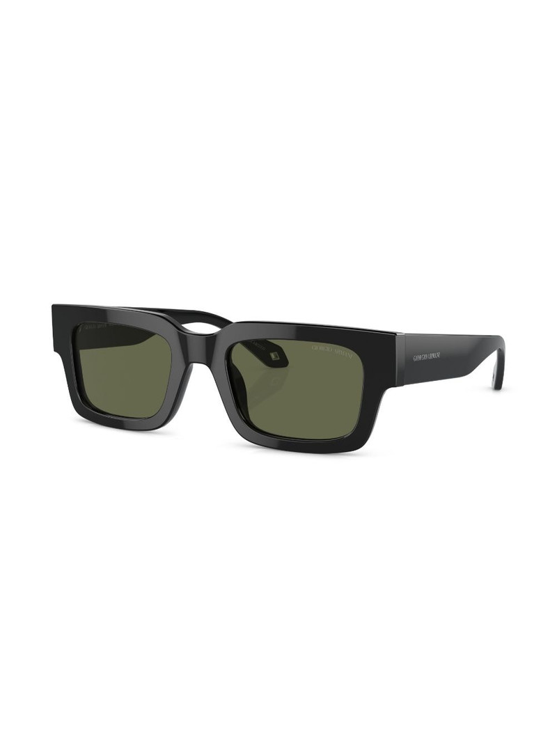 GIORGIO ARMANI rectangle-frame tinted-lenses sunglasses outlook
