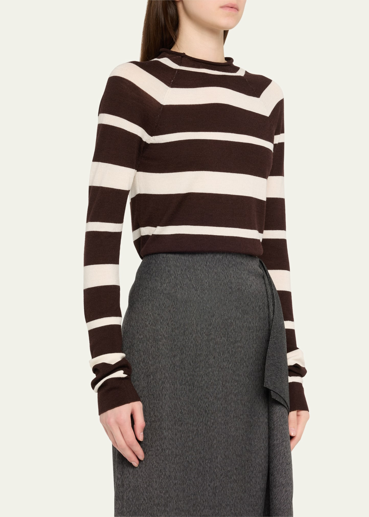 Gia Stripe Superfine Merino Wool Top - 4