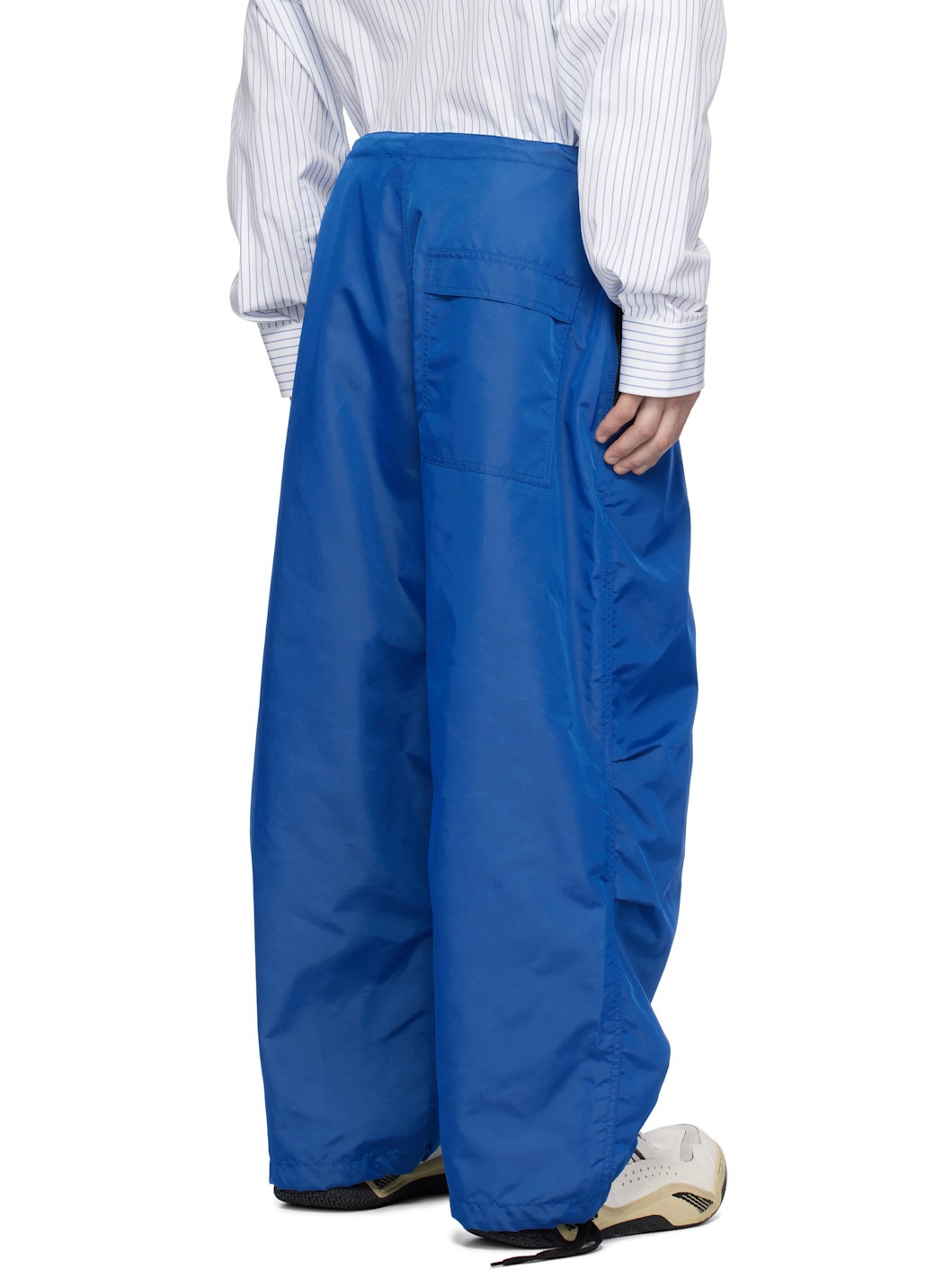 Blue Reebok Edition Satin Track Pants - 3