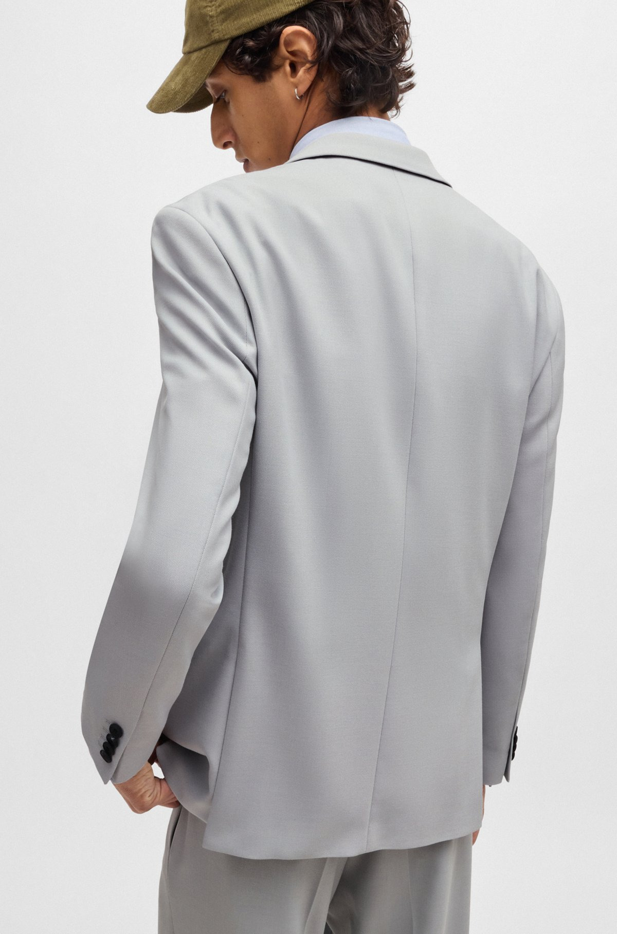 MODERN-FIT JACKET IN STRETCH TWILL WITH FULL LINING - 4
