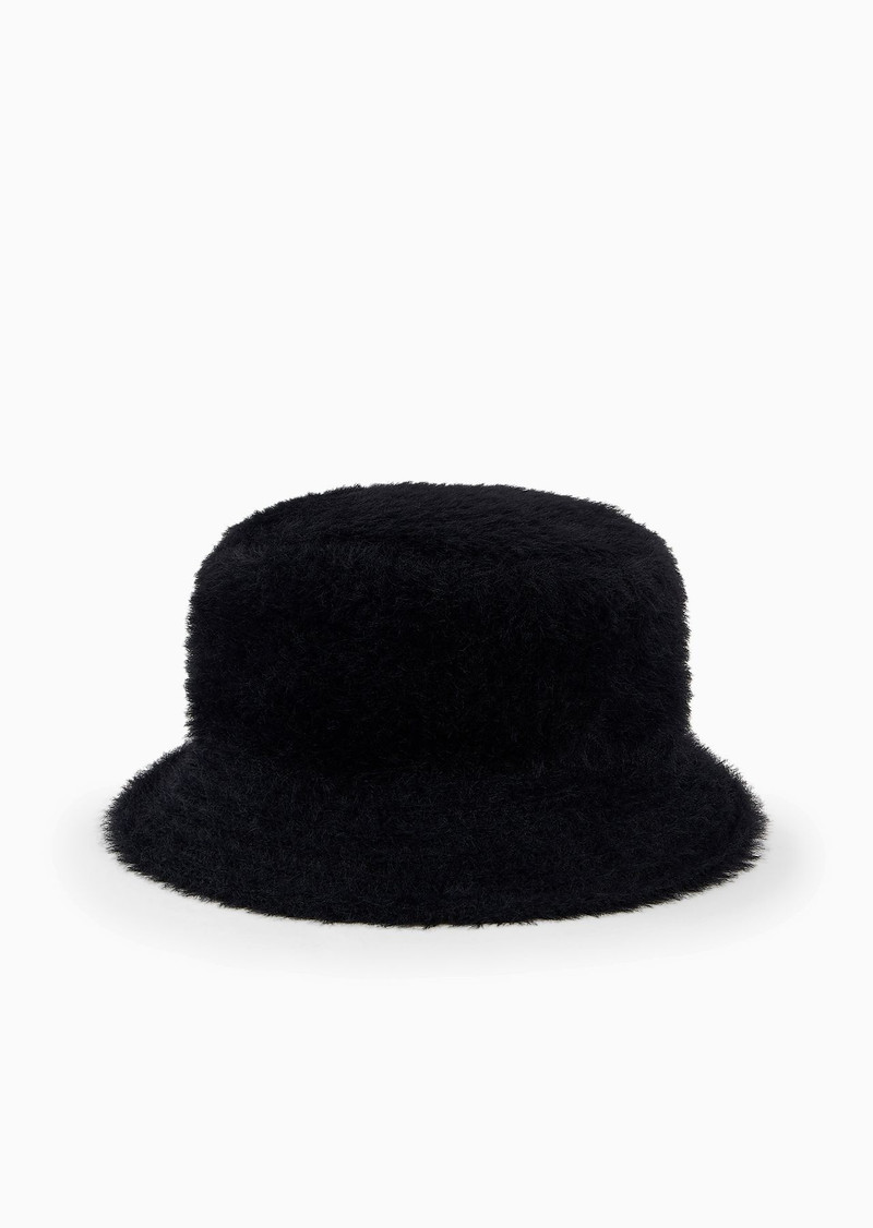 GIORGIO ARMANI Faux-fur fabric cloche hat outlook