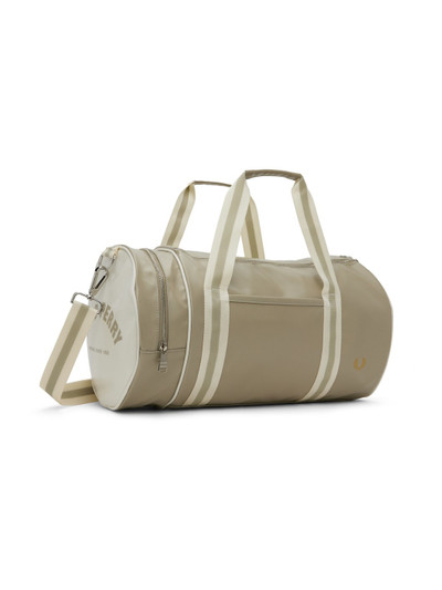 Fred Perry Taupe Classic Barrel Bag outlook