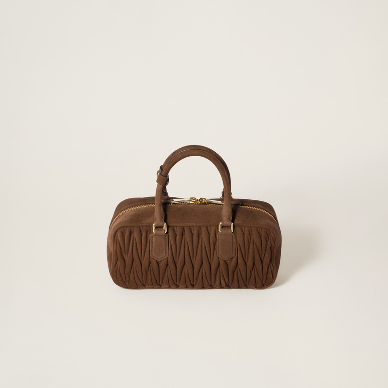 Arcadie matelassé suede bag 3