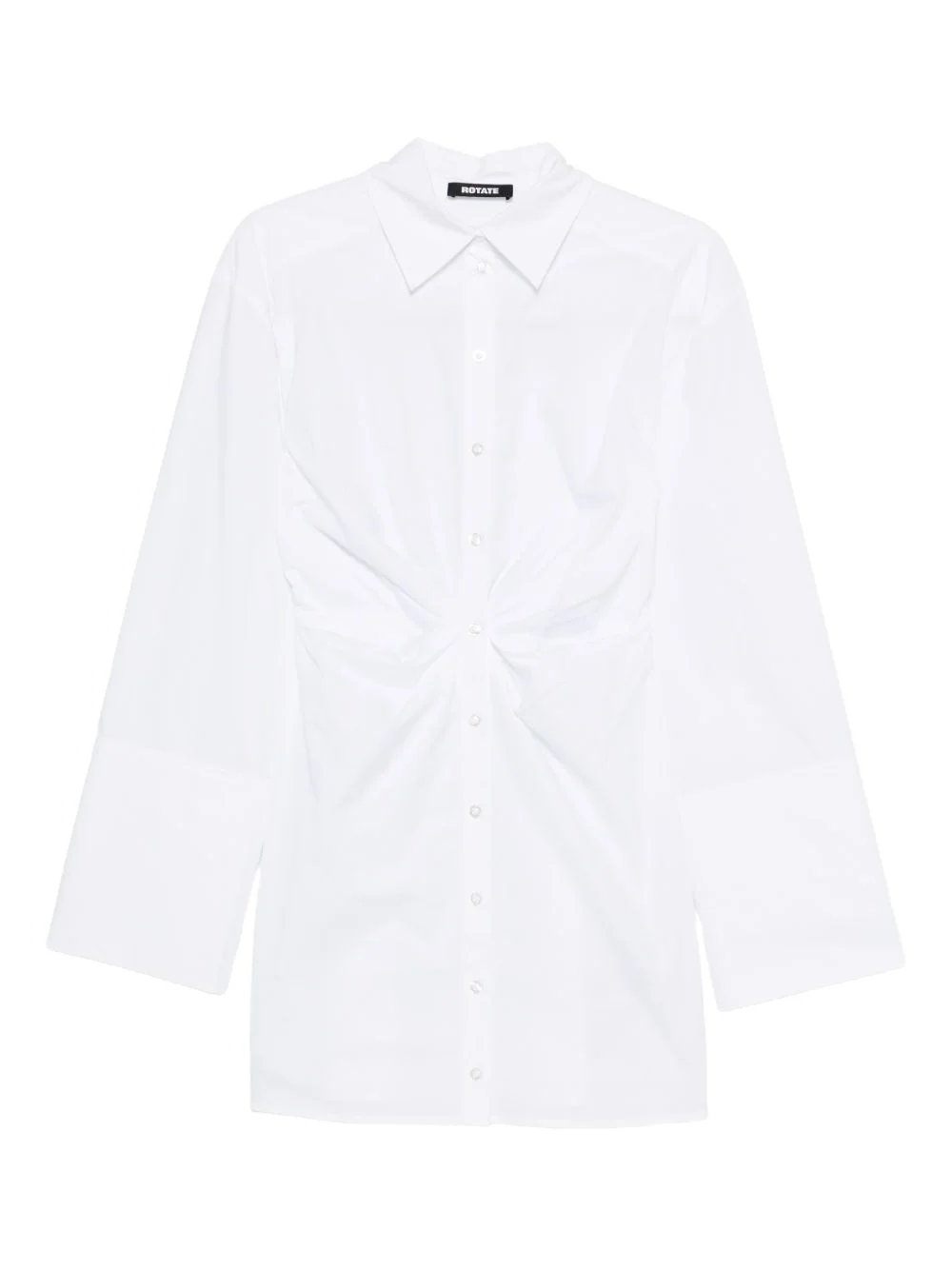 knotted shirt dress - 1