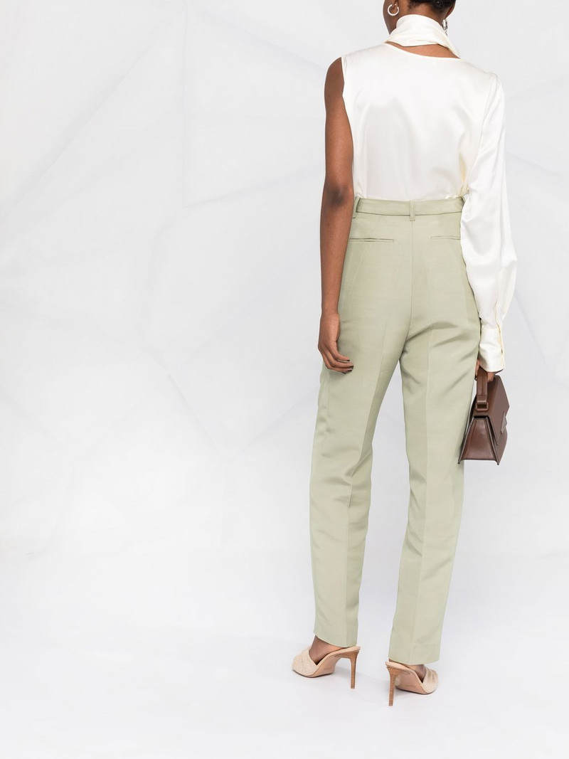 high-waisted straight-leg trousers 4