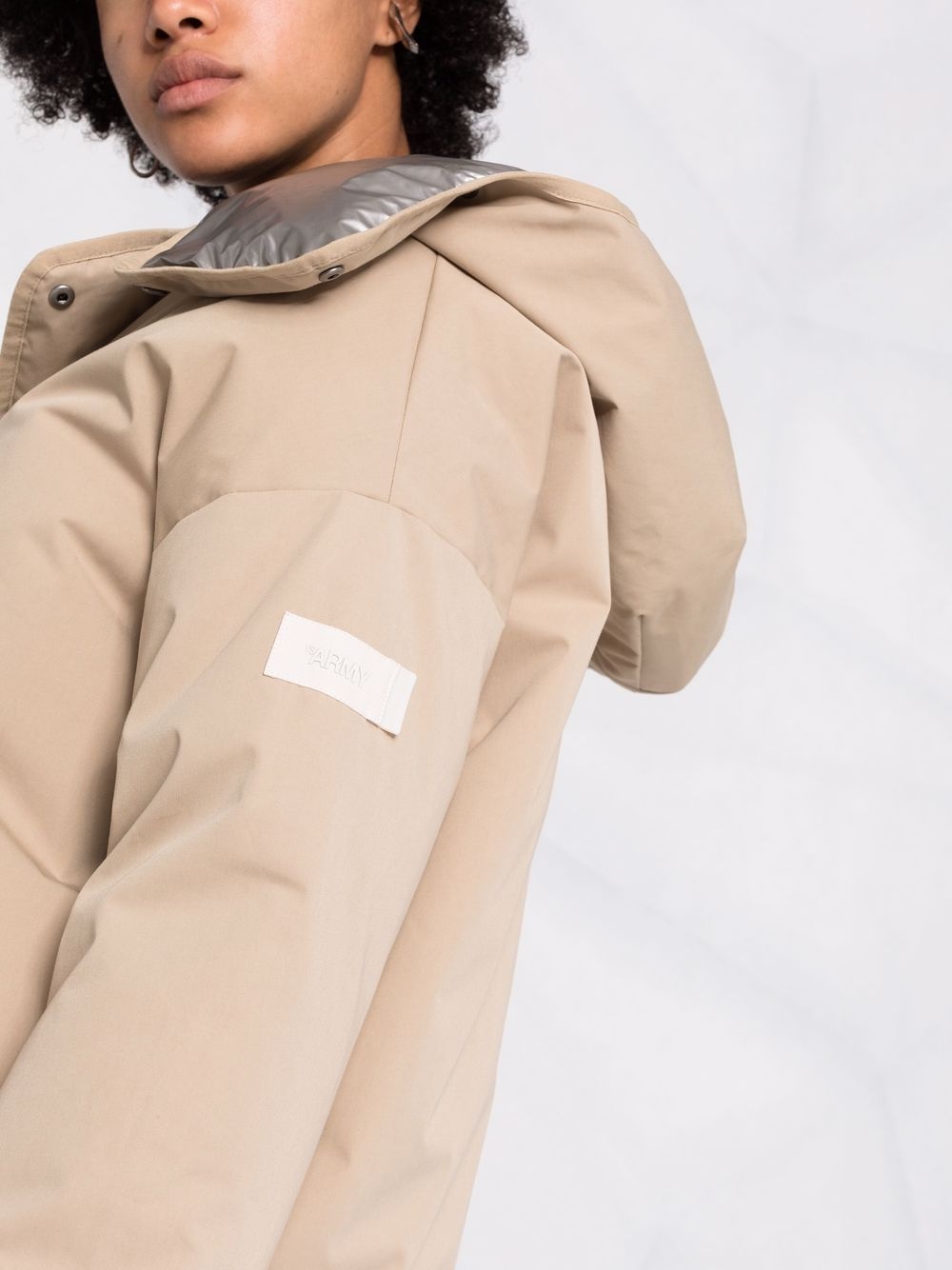 padded metallic-lined jacket - 3