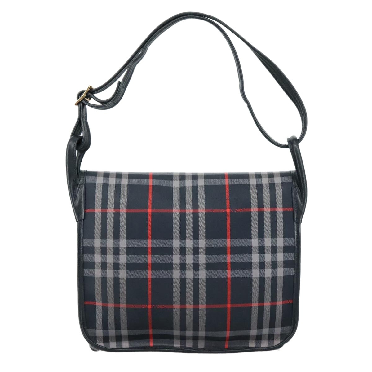 Burberry Nova Check Shoulder Bag Canvas Navy - 2