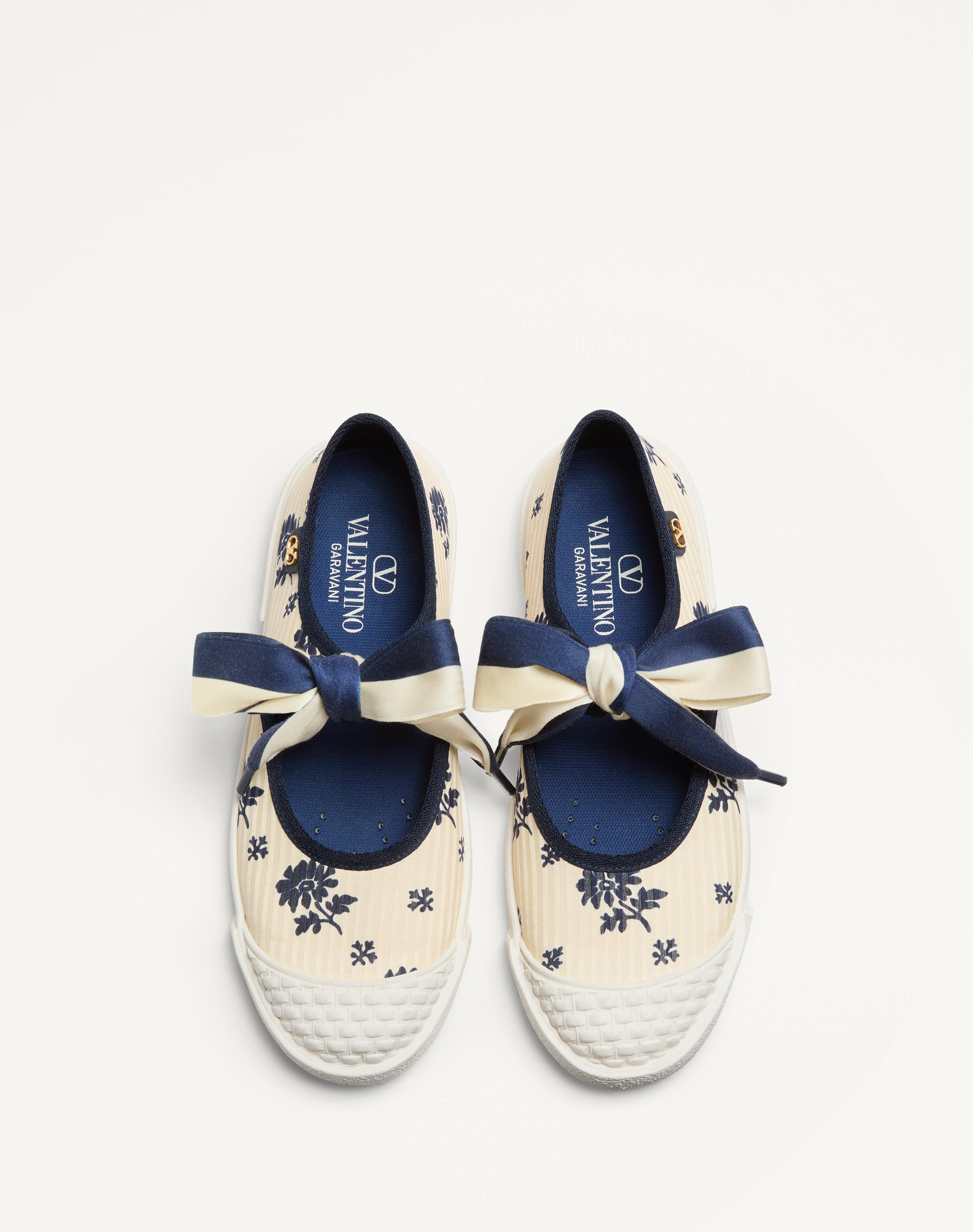 BAY BY BAY BALLERINA SNEAKERS IN PAPIER FLORAL FABRIC - 5