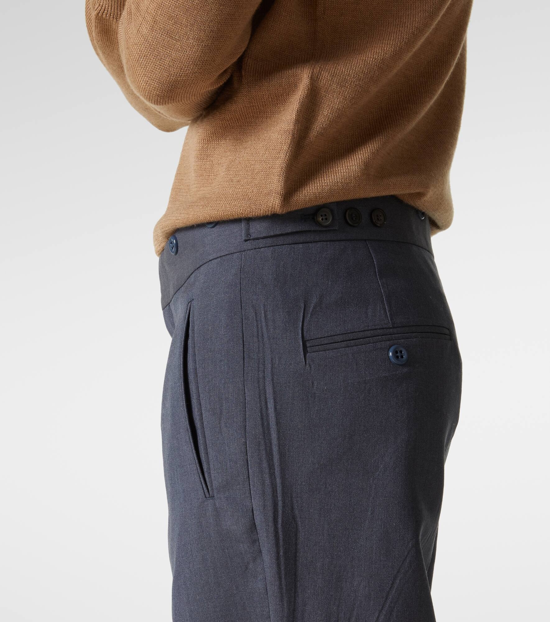 Mohair and silk straight pants - 6