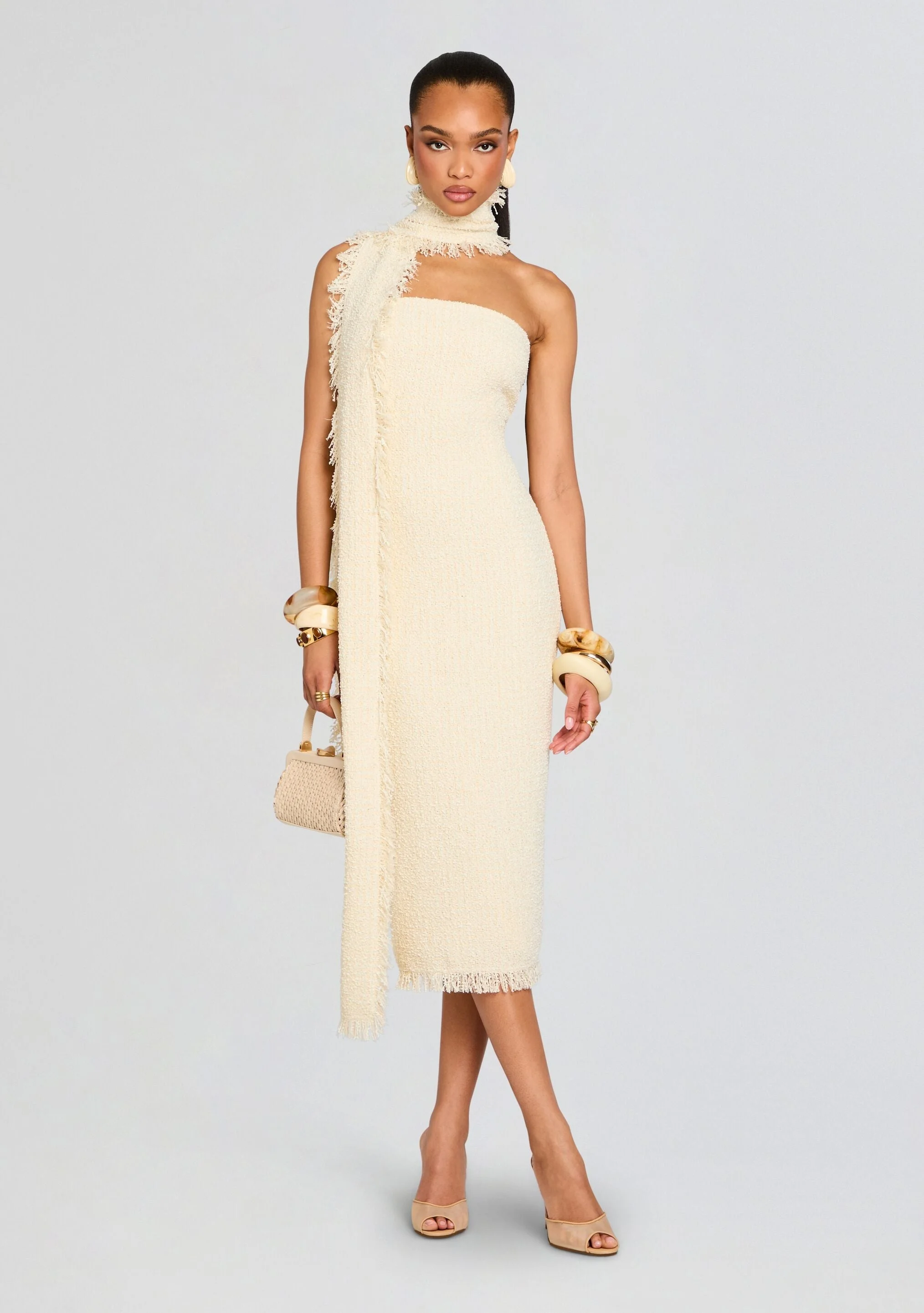 LOTT BOUCLE MIDI DRESS - 1